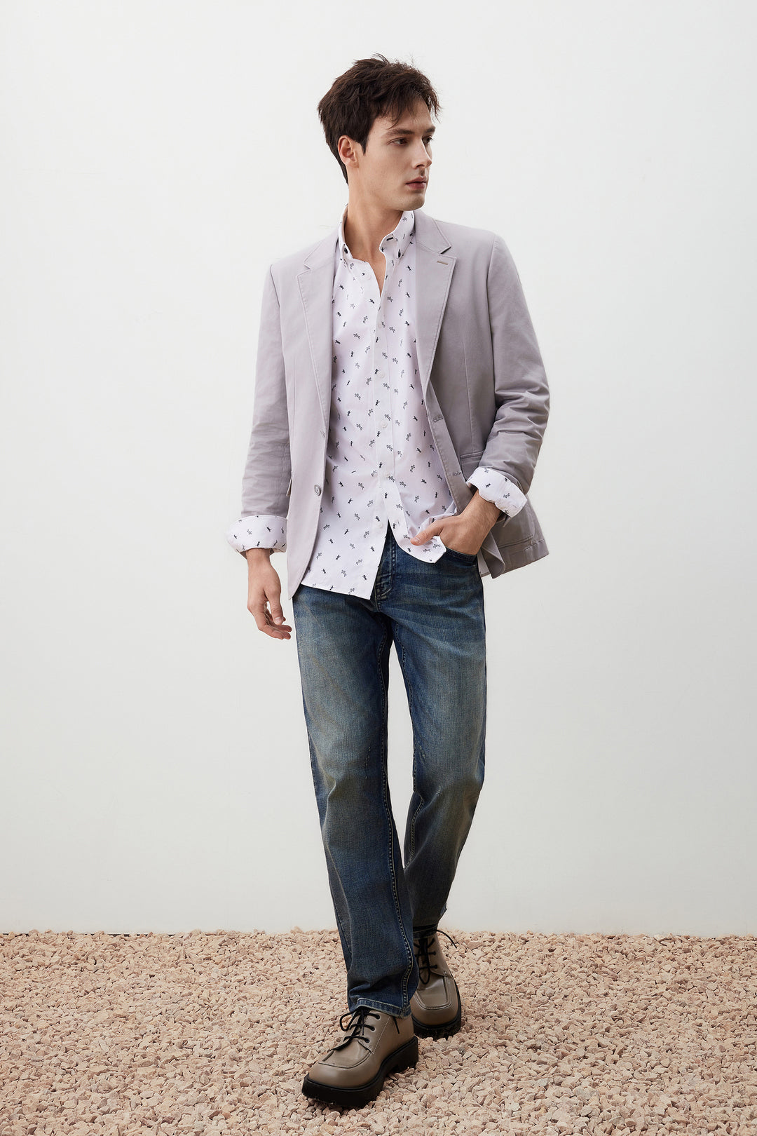 Enzyme Wash 獨立西裝外套