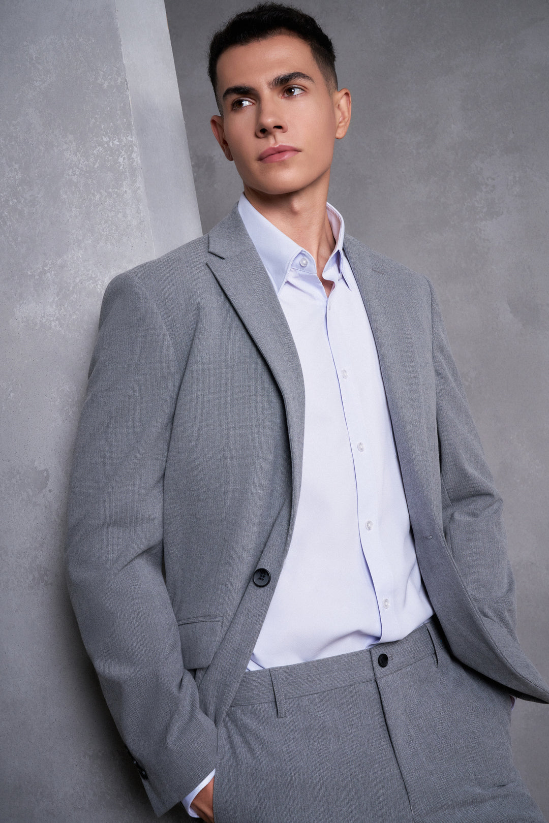 G2000 MAN-anti-bacterial-suit-blazer-56113452-Grey
