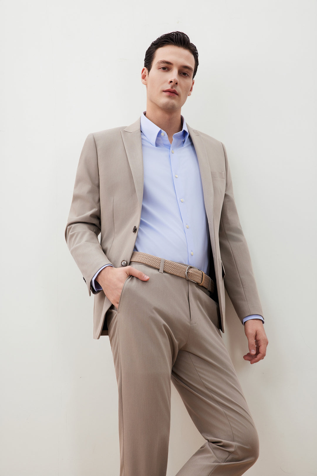 G2000 MAN-multi-way-stretch-suit-blazer-56113513-Beige