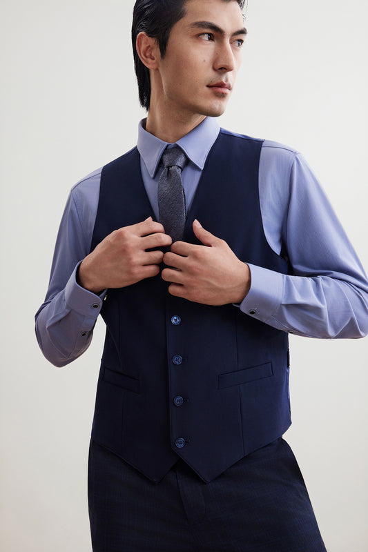 G2000 MAN-multi-way-stretch-waistcoat-56113533-Blue