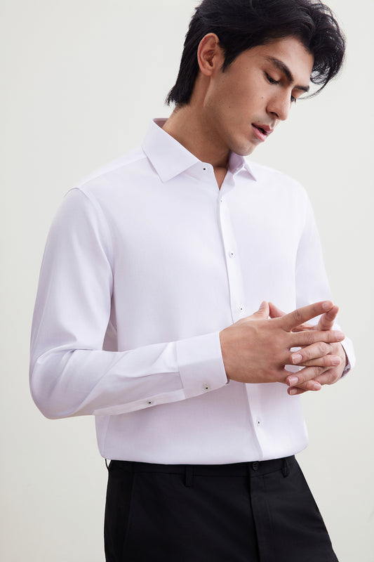 G2000 MAN-non-iron-long-sleeve-dress-shirt-56120222-White