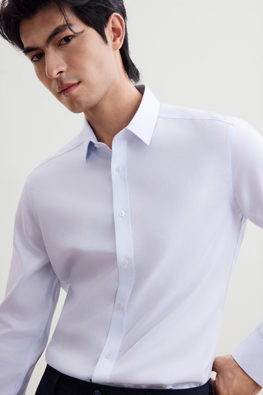 G2000 MAN-non-iron-long-sleeve-dress-shirt-56120232-Blue