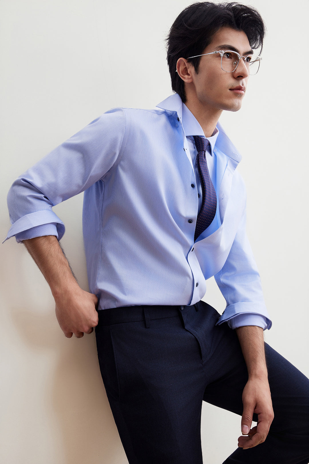 G2000 MAN-non-iron-long-sleeve-dress-shirt-56120242-Blue