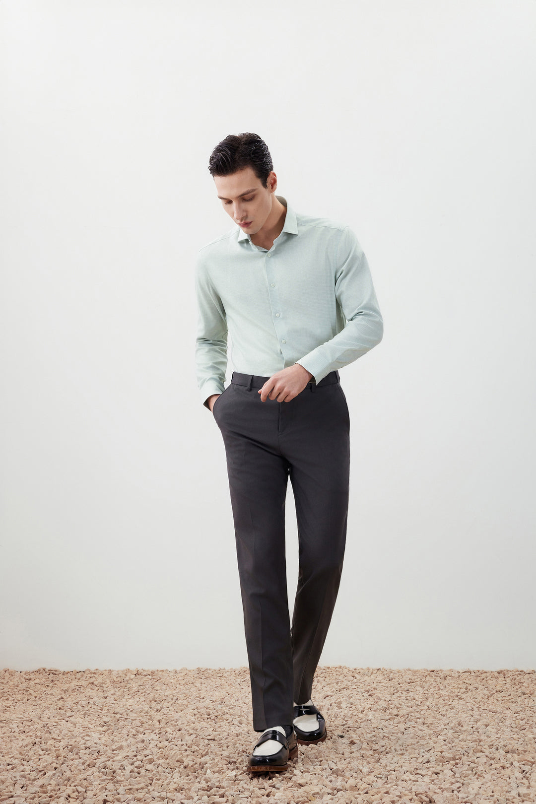 Non-Iron 長袖商務恤衫