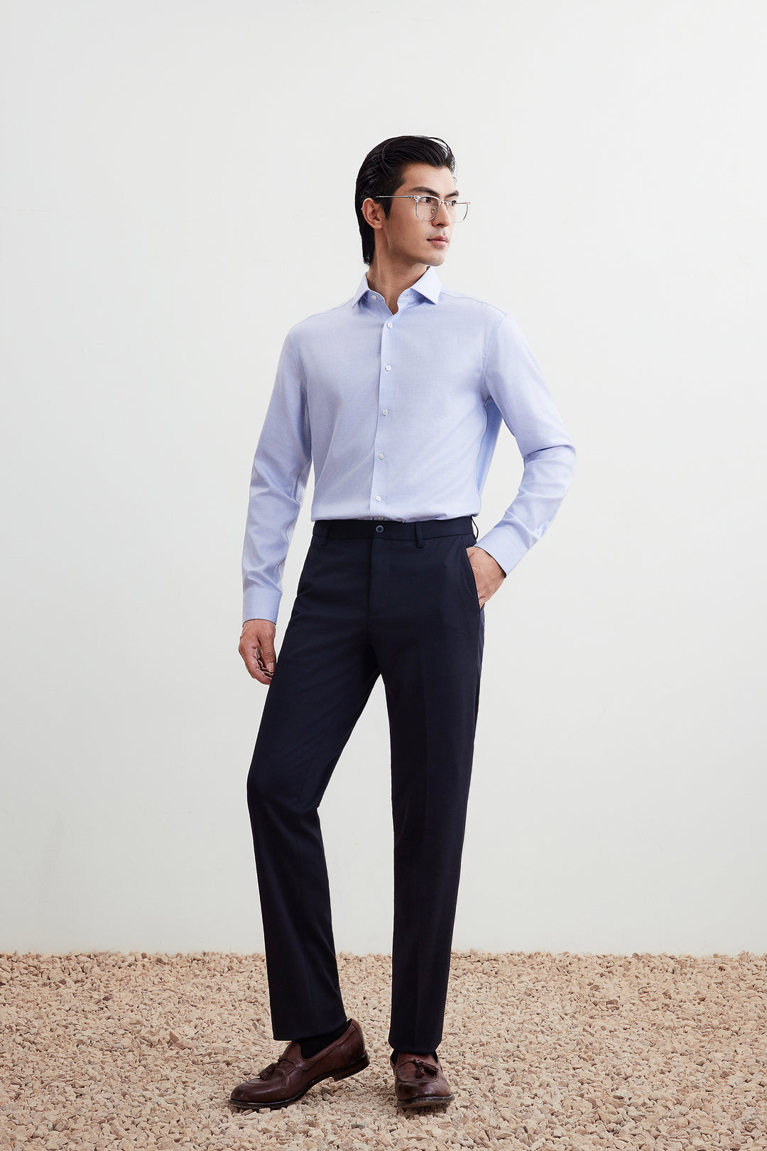 Non-Iron 長袖商務恤衫