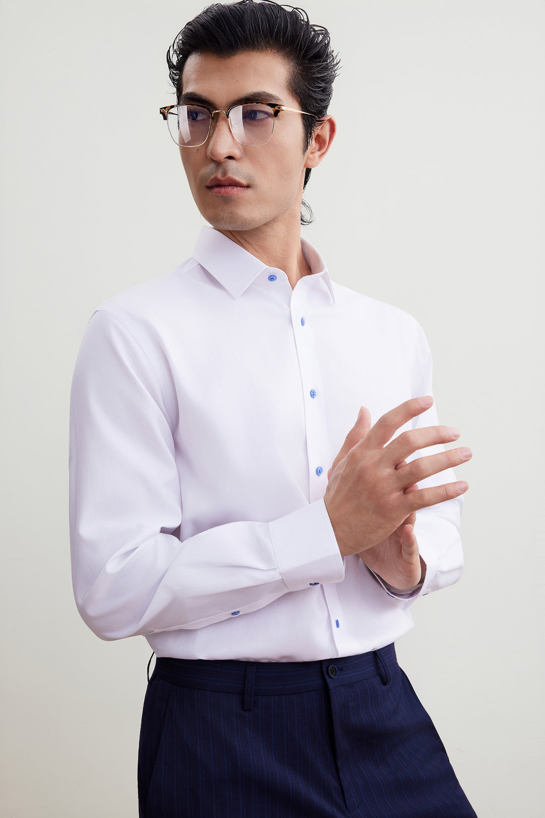 G2000 MAN-non-iron-long-sleeve-dress-shirt-56120471-White