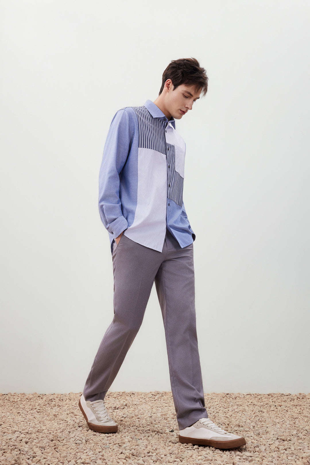 Wrinkle Free 長袖休閒恤衫