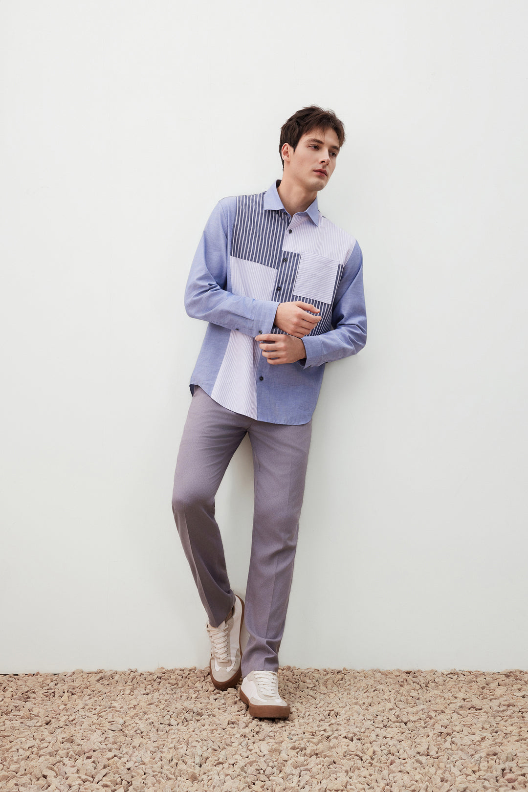 Wrinkle Free 長袖休閒恤衫