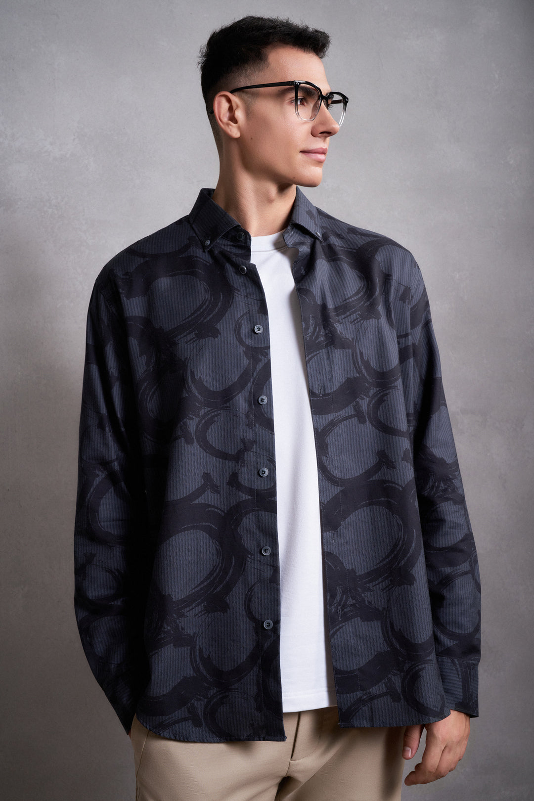 G2000 MAN-wrinkle-free-long-sleeve-casual-shirt-56120838-Grey