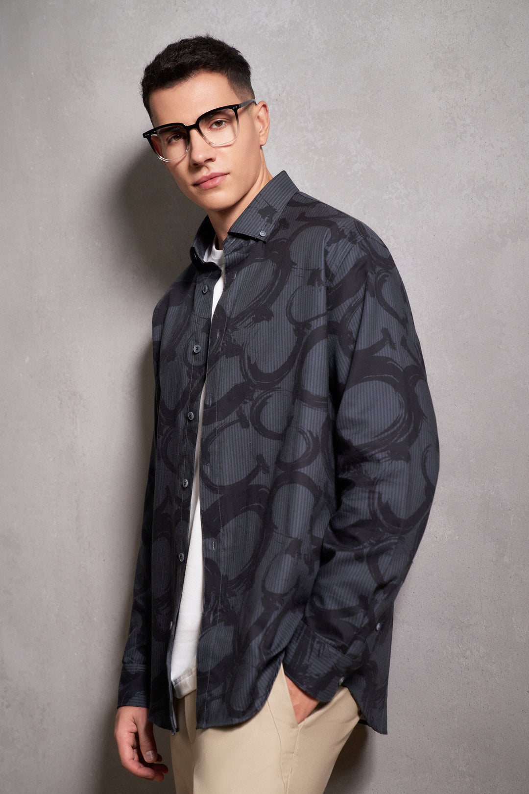 Wrinkle Free 長袖休閒恤衫