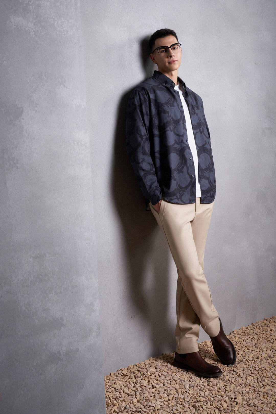 Wrinkle Free 長袖休閒恤衫