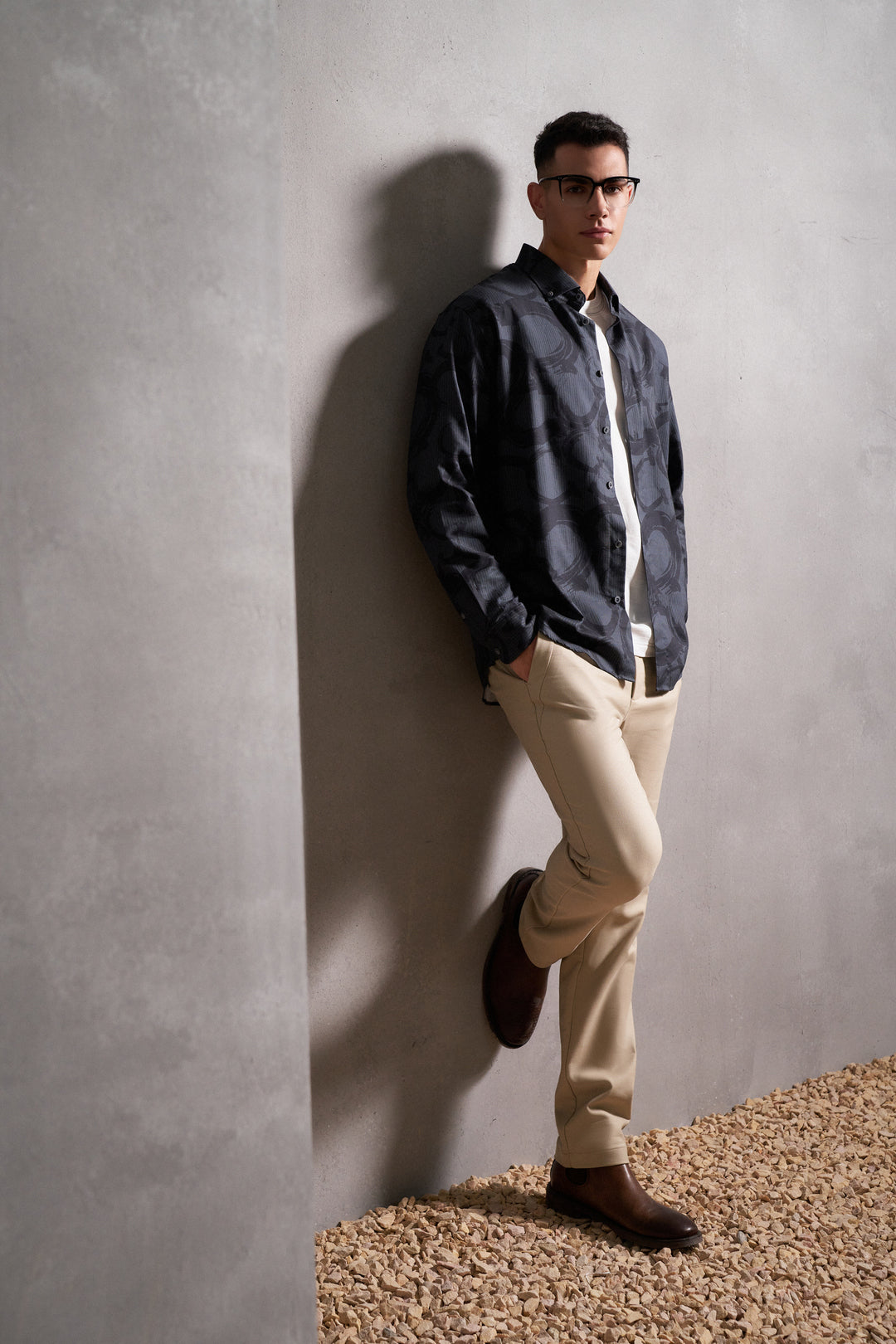 Wrinkle Free 長袖休閒恤衫