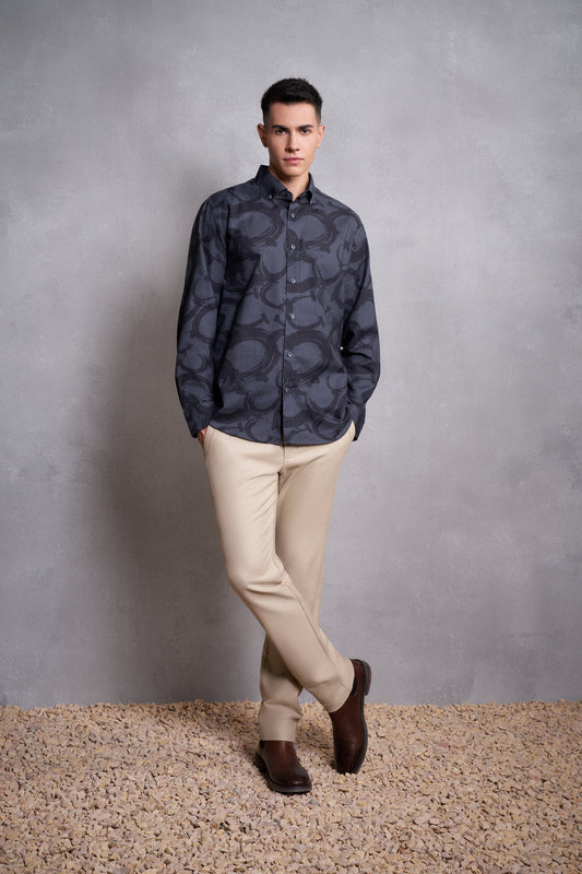 Wrinkle Free 長袖休閒恤衫