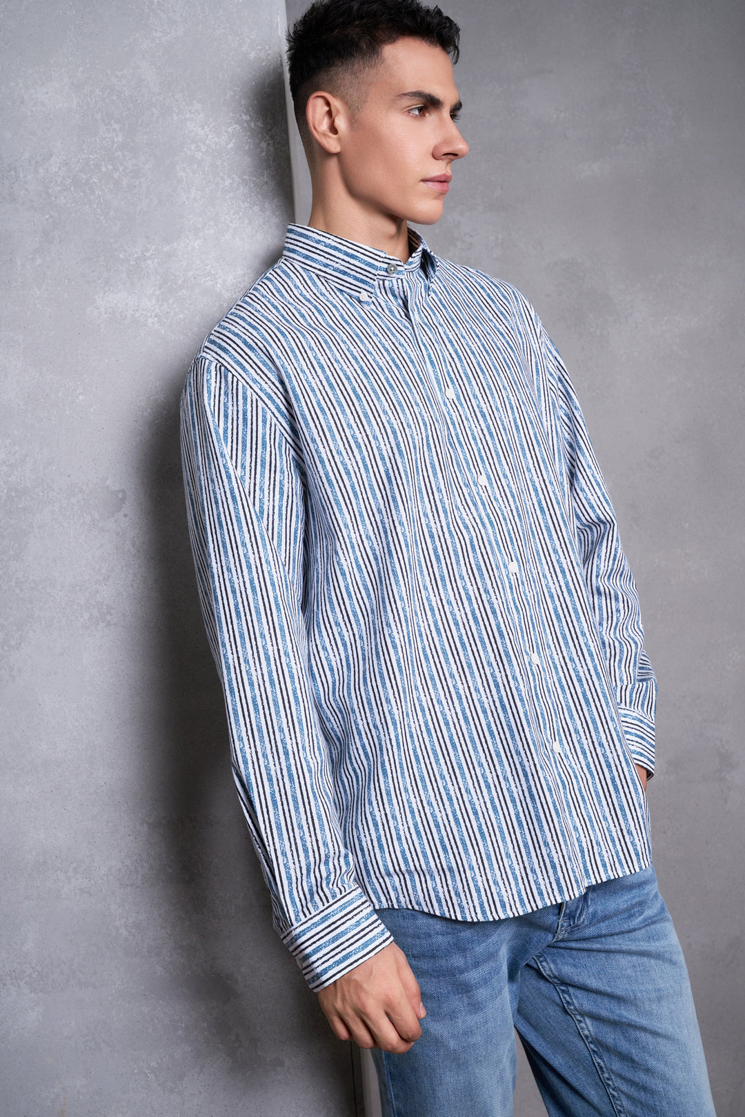 Wrinkle Free 長袖休閒恤衫