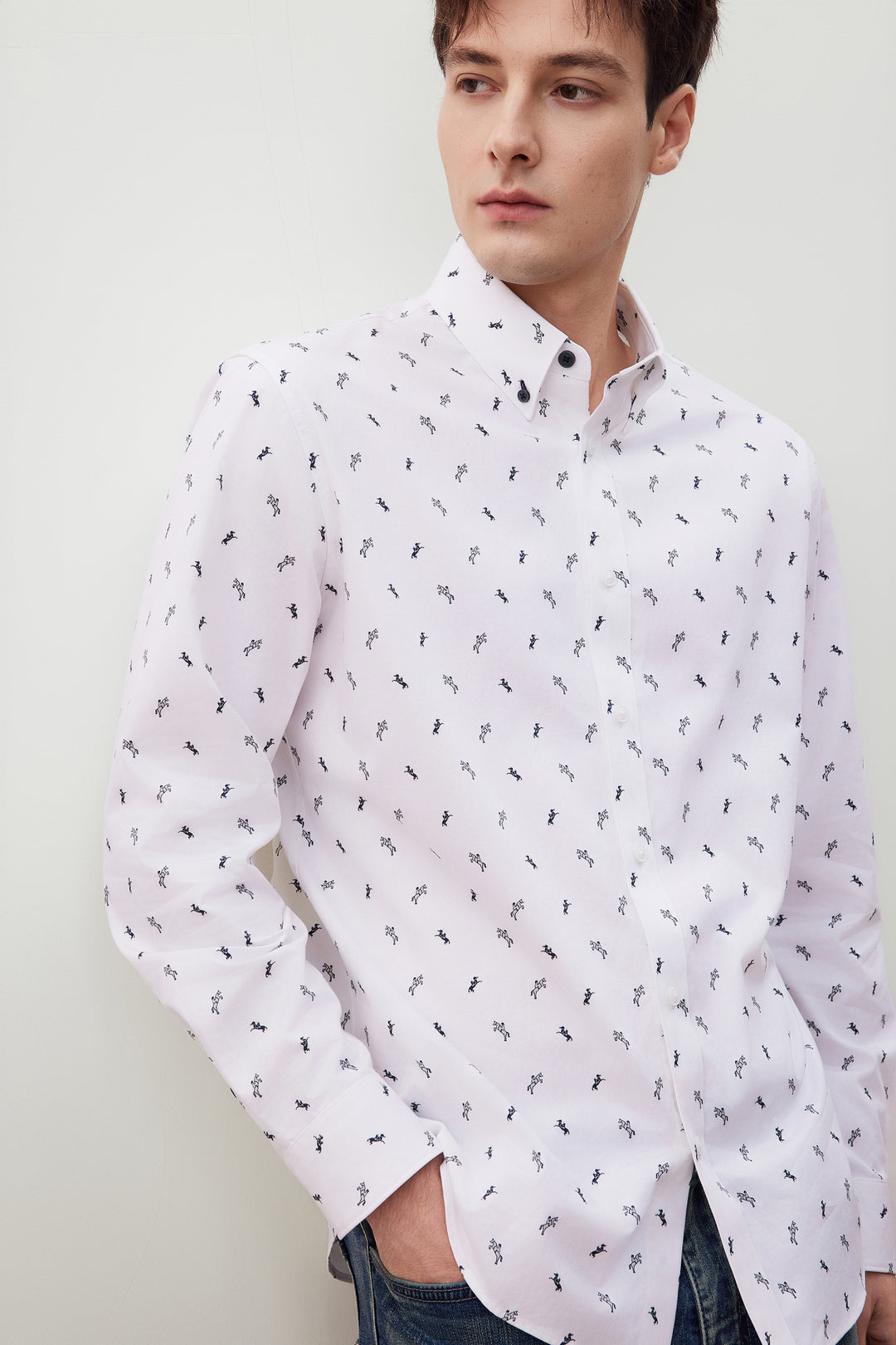 G2000 MAN-wrinkle-free-long-sleeve-casual-shirt-56120858-White