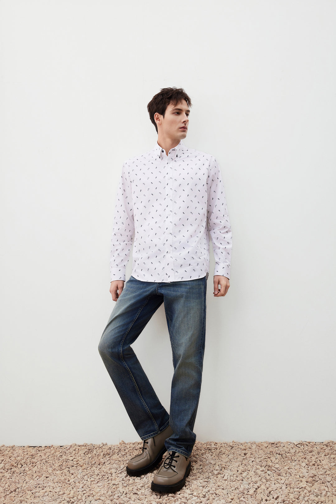 Wrinkle Free 長袖休閒恤衫