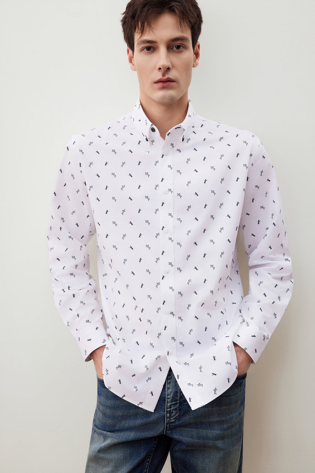 Wrinkle Free 長袖休閒恤衫