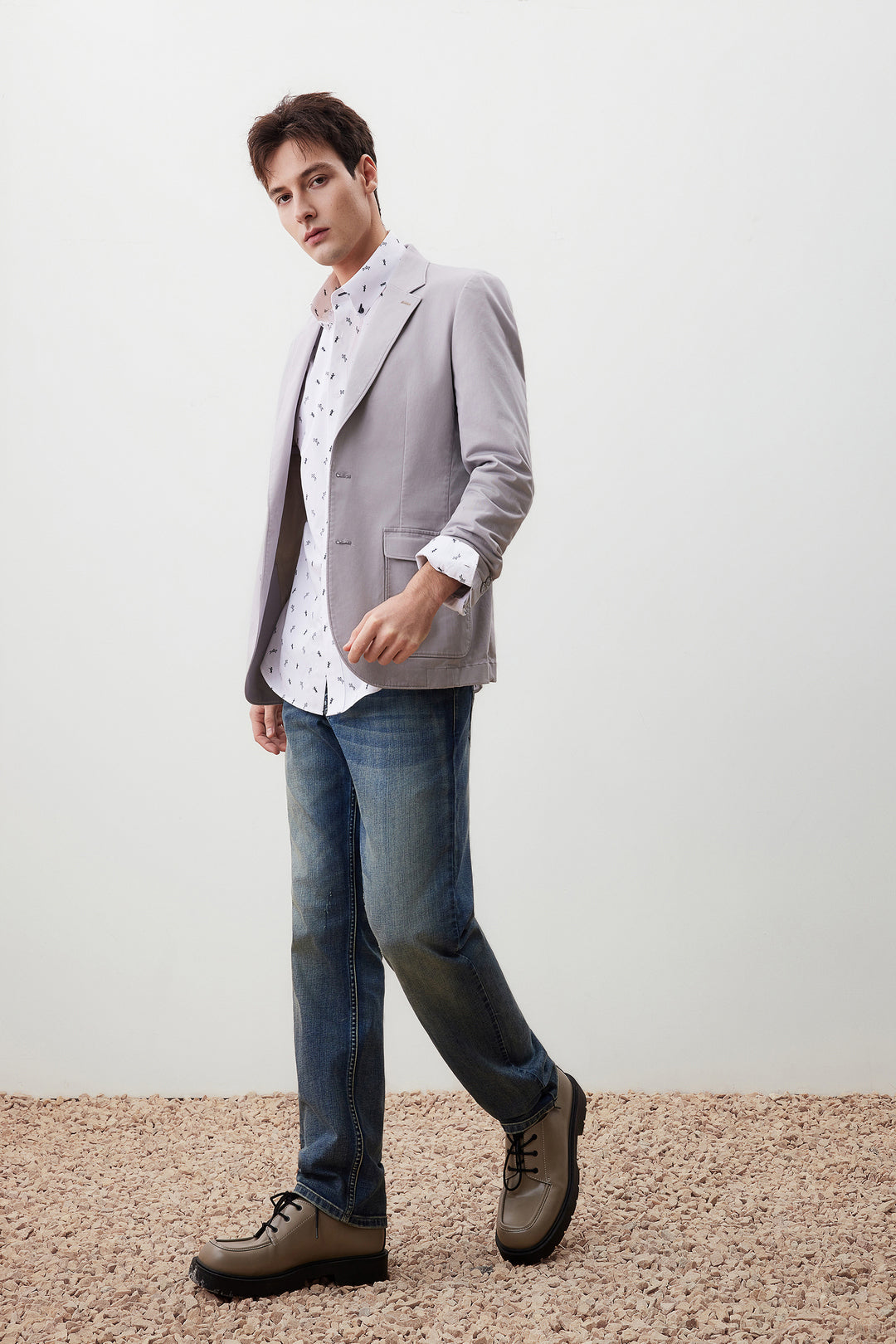 Wrinkle Free 長袖休閒恤衫