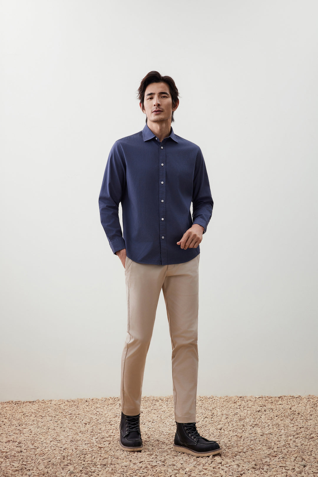 Pure Cotton 長袖休閒恤衫