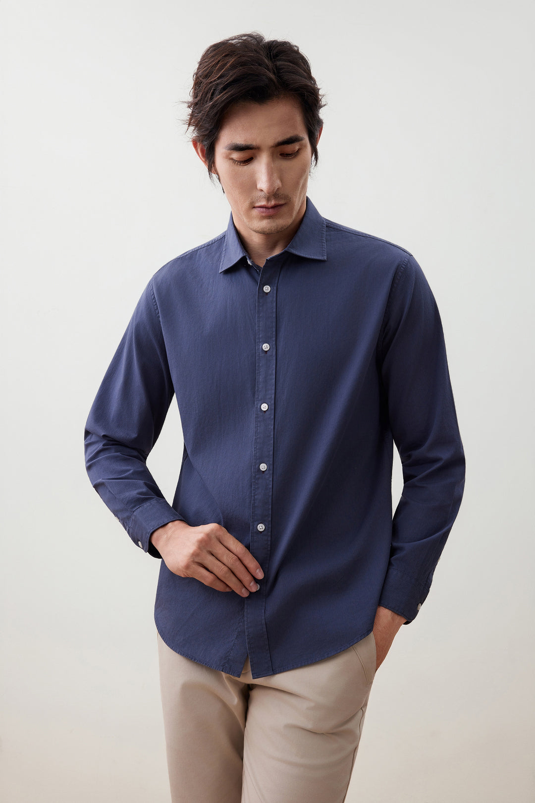 Pure Cotton 長袖休閒恤衫