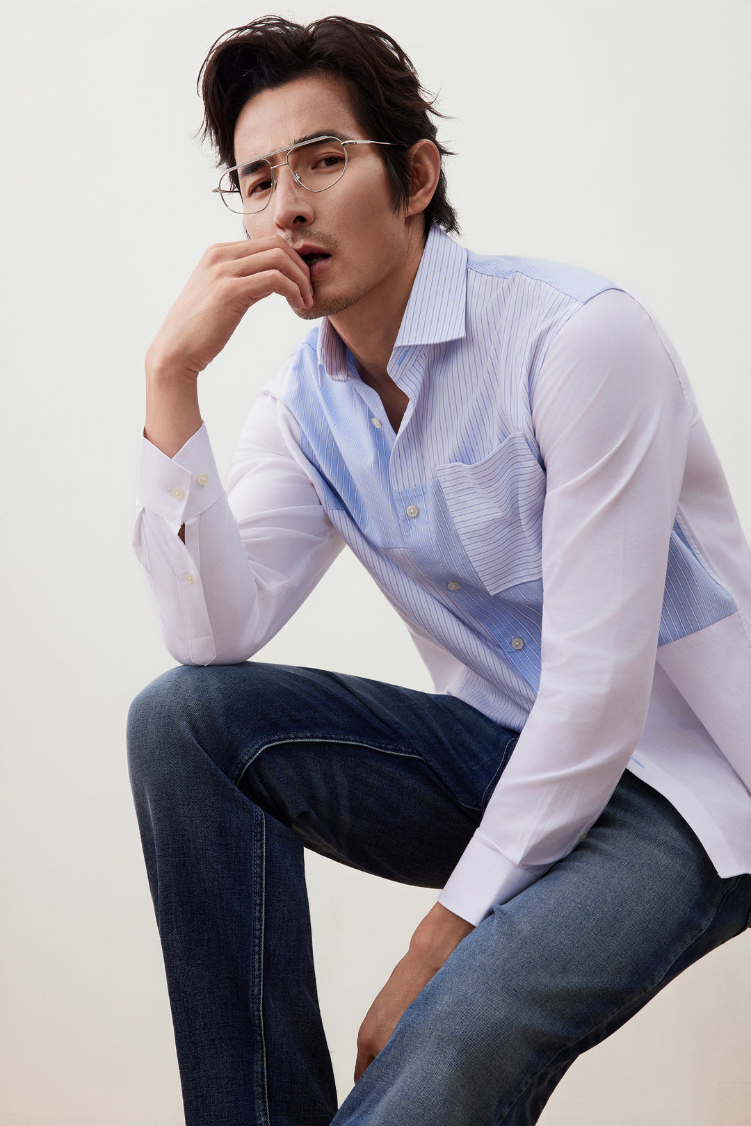 G2000 MAN-wrinkle-free-long-sleeve-casual-shirt-56120878-White