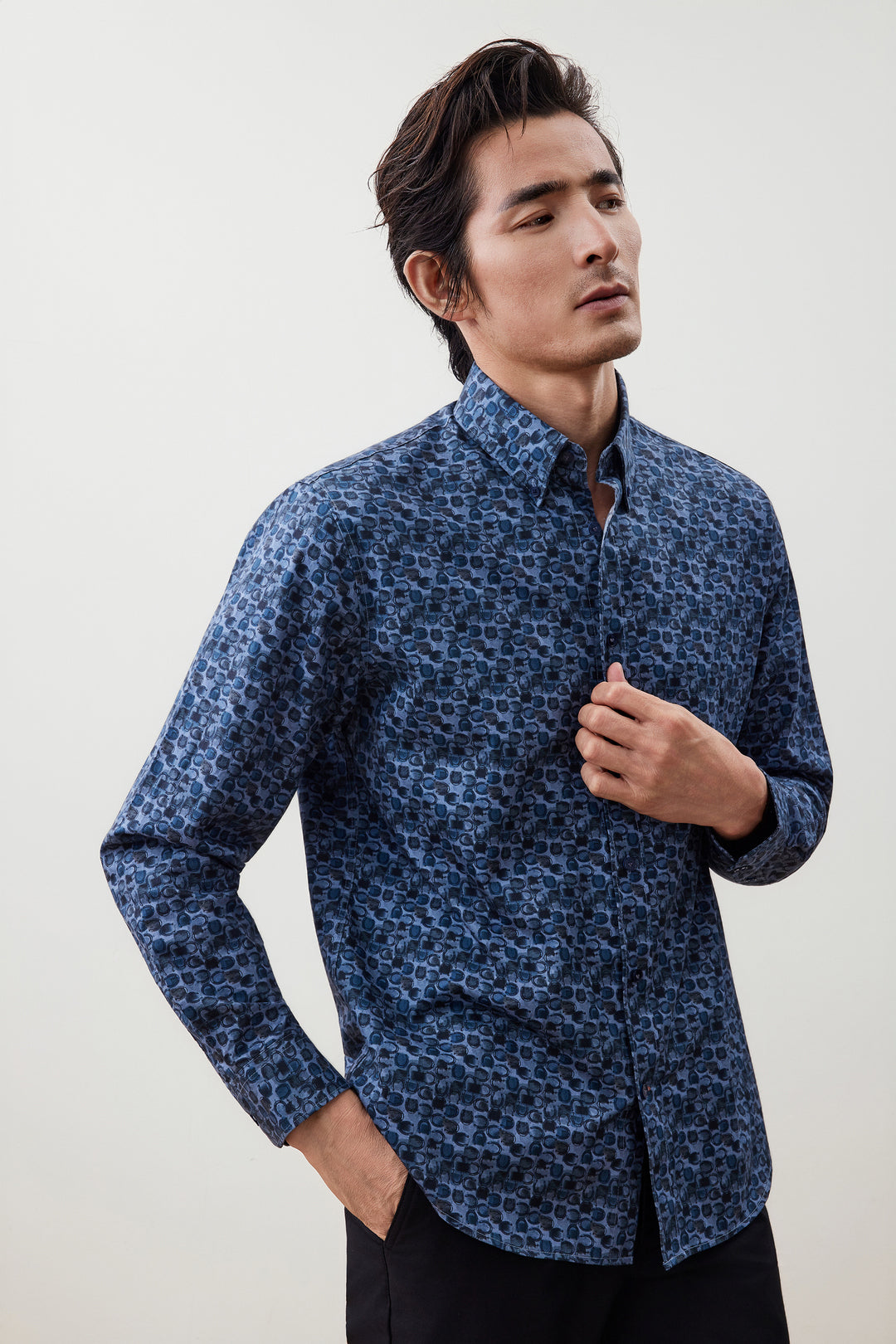 G2000 MAN-wrinkle-free-long-sleeve-casual-shirt-56120888-Blue