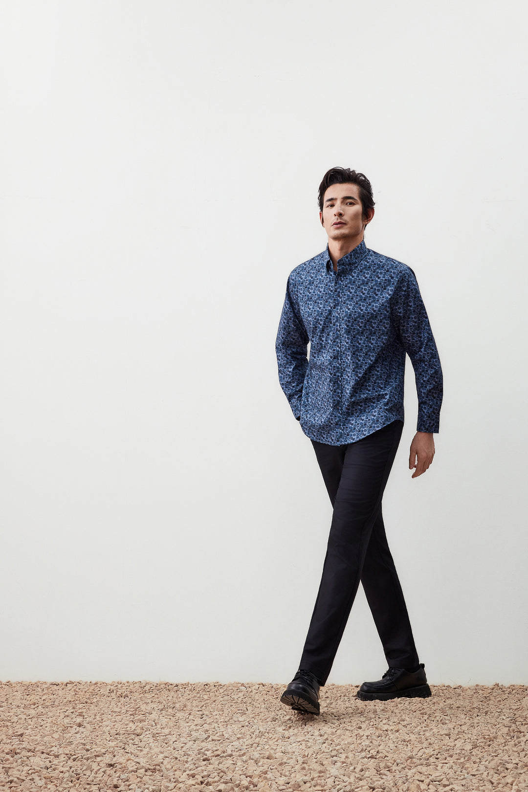 Wrinkle Free 長袖休閒恤衫