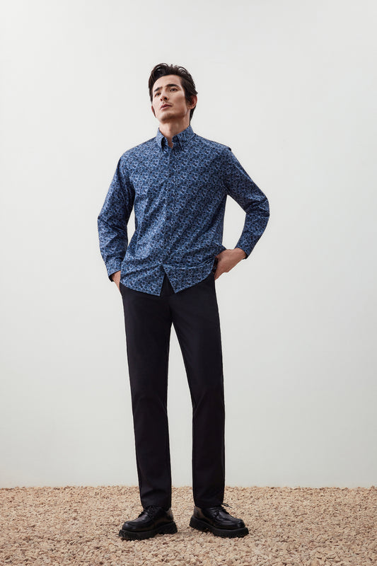 Wrinkle Free 長袖休閒恤衫