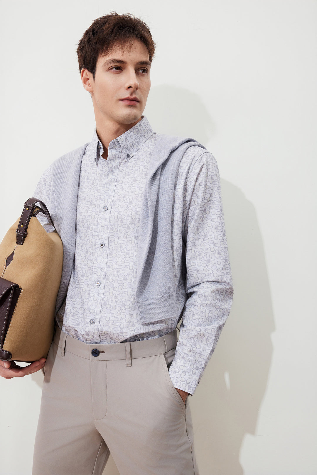 Wrinkle Free 長袖休閒恤衫