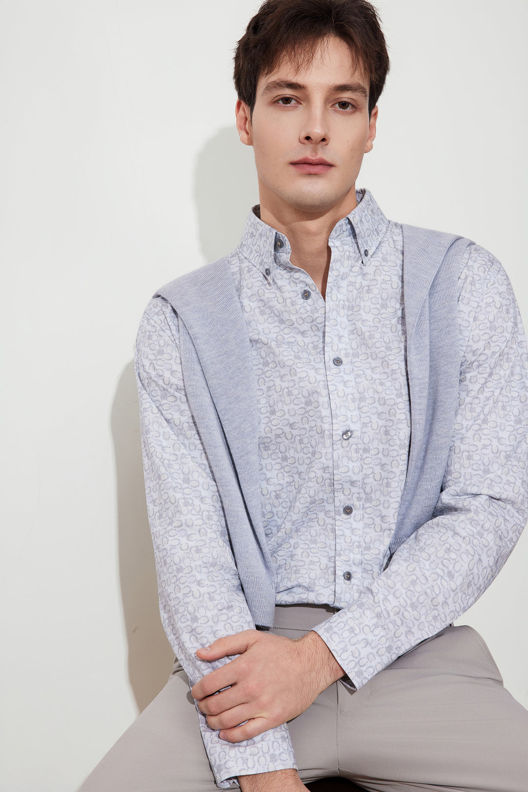 Wrinkle Free 長袖休閒恤衫