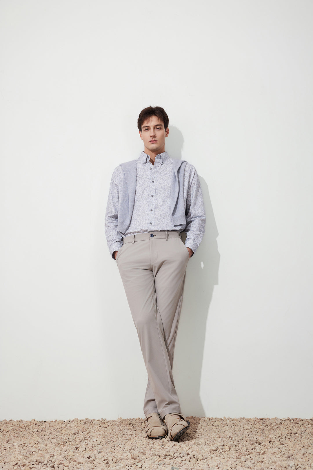 Wrinkle Free 長袖休閒恤衫