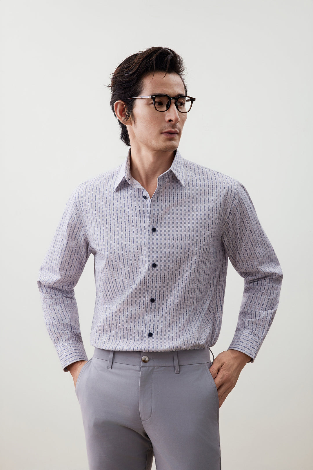 G2000 MAN-wrinkle-free-long-sleeve-casual-shirt-56120908-Grey