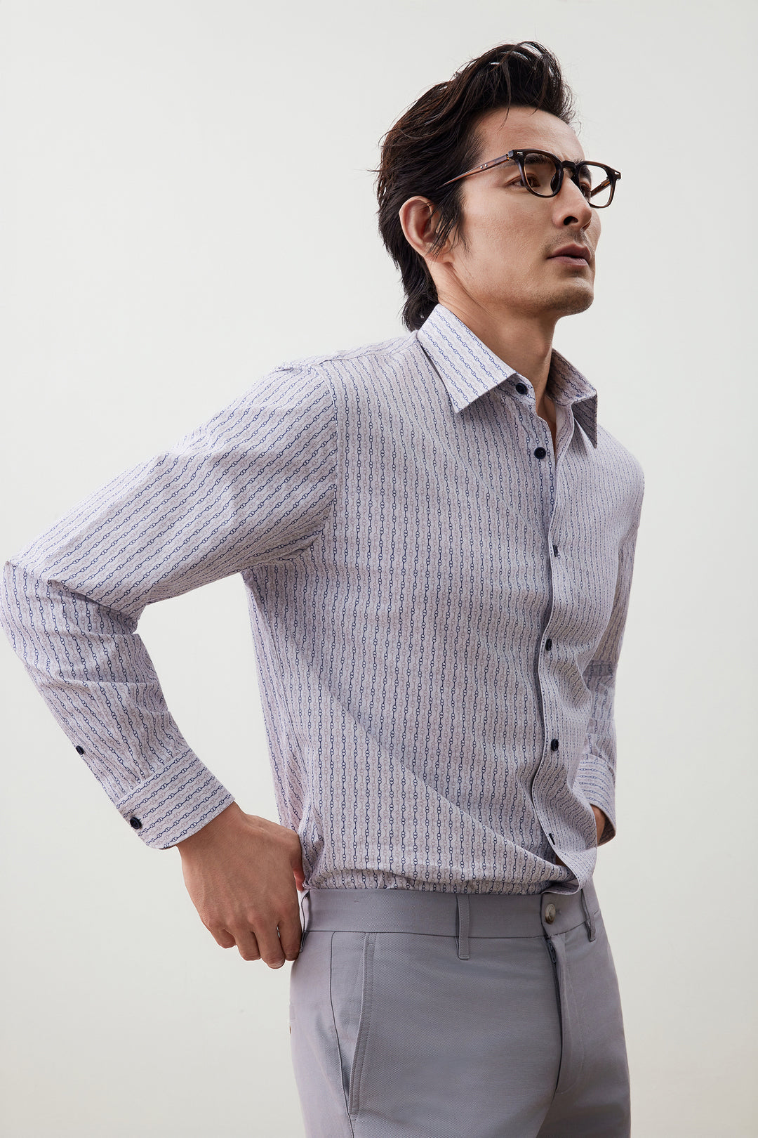 Wrinkle Free 長袖休閒恤衫