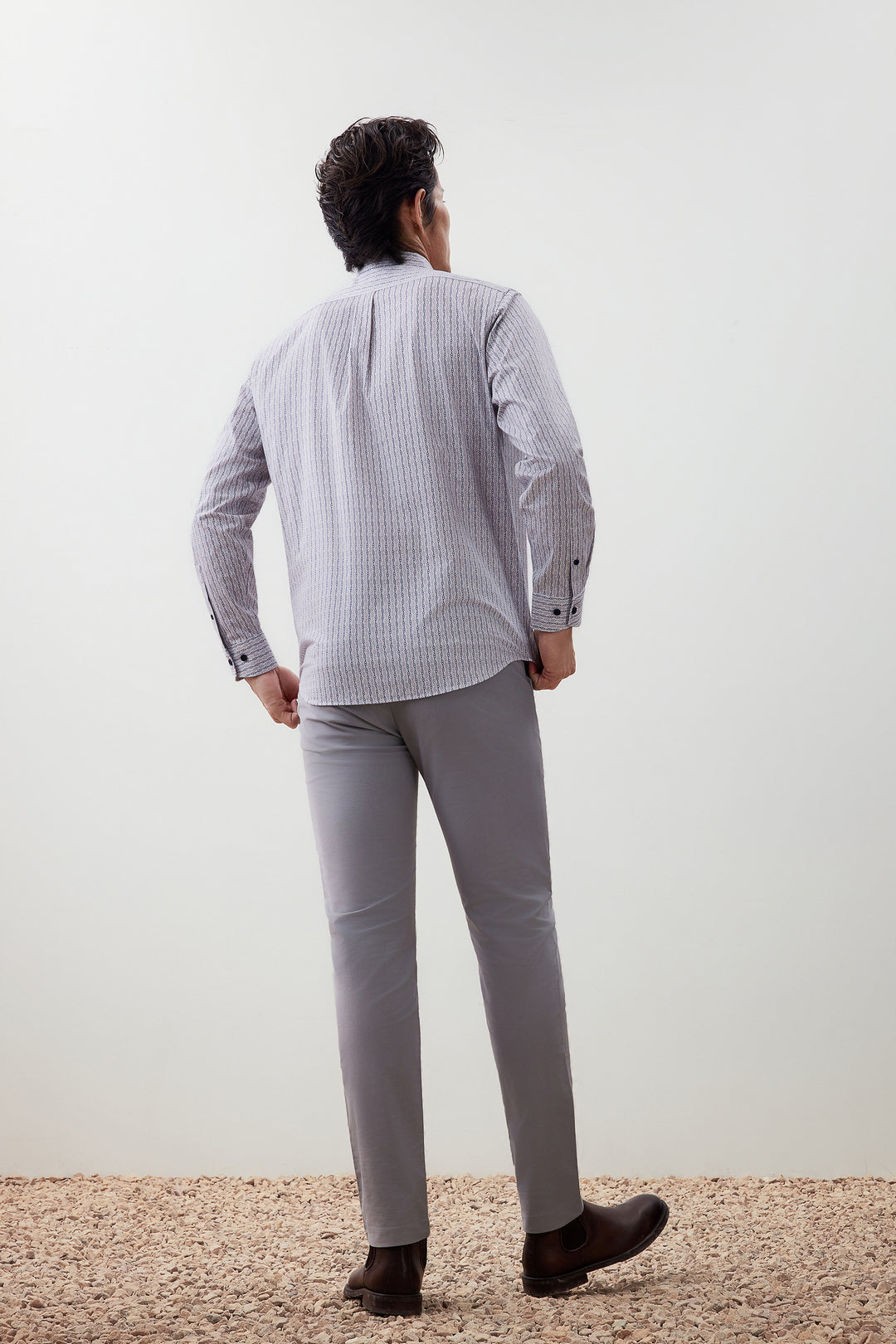 Wrinkle Free 長袖休閒恤衫