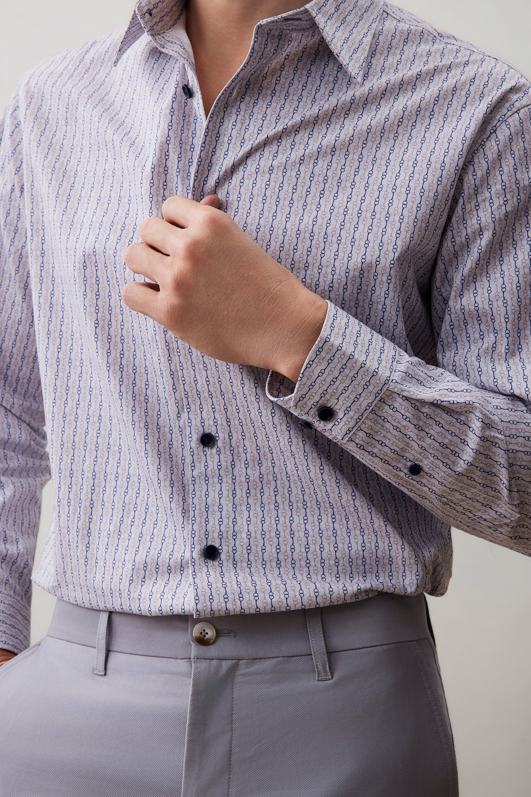 Wrinkle Free 長袖休閒恤衫