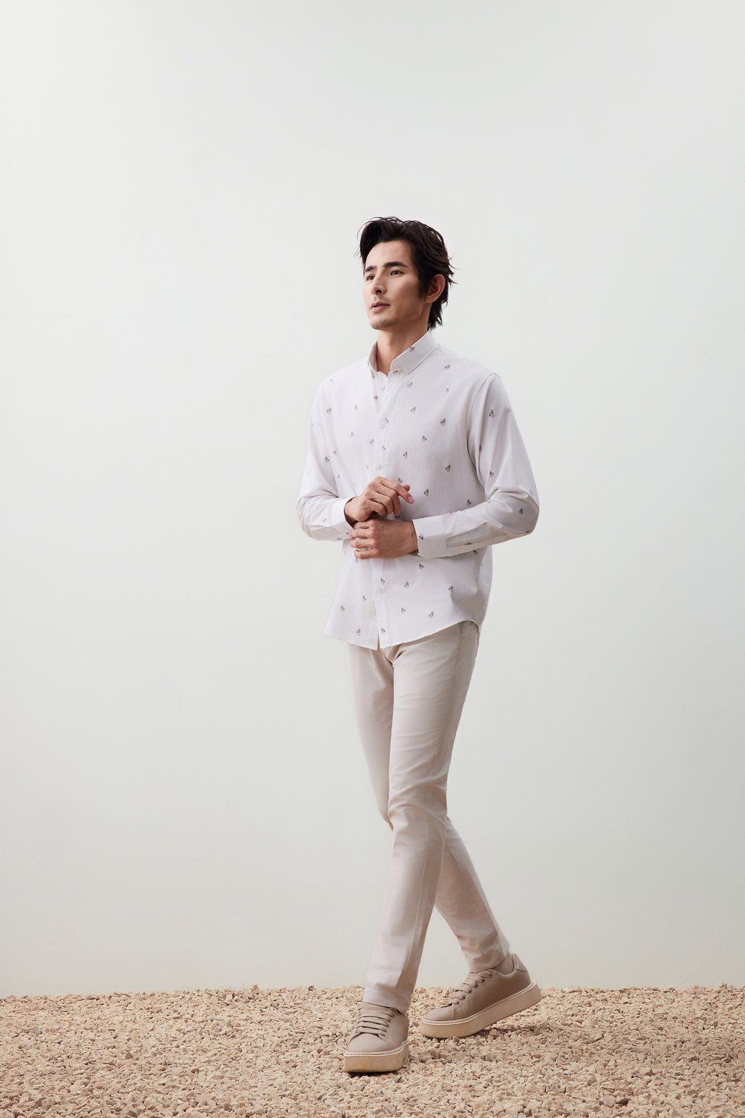 Wrinkle Free 長袖休閒恤衫