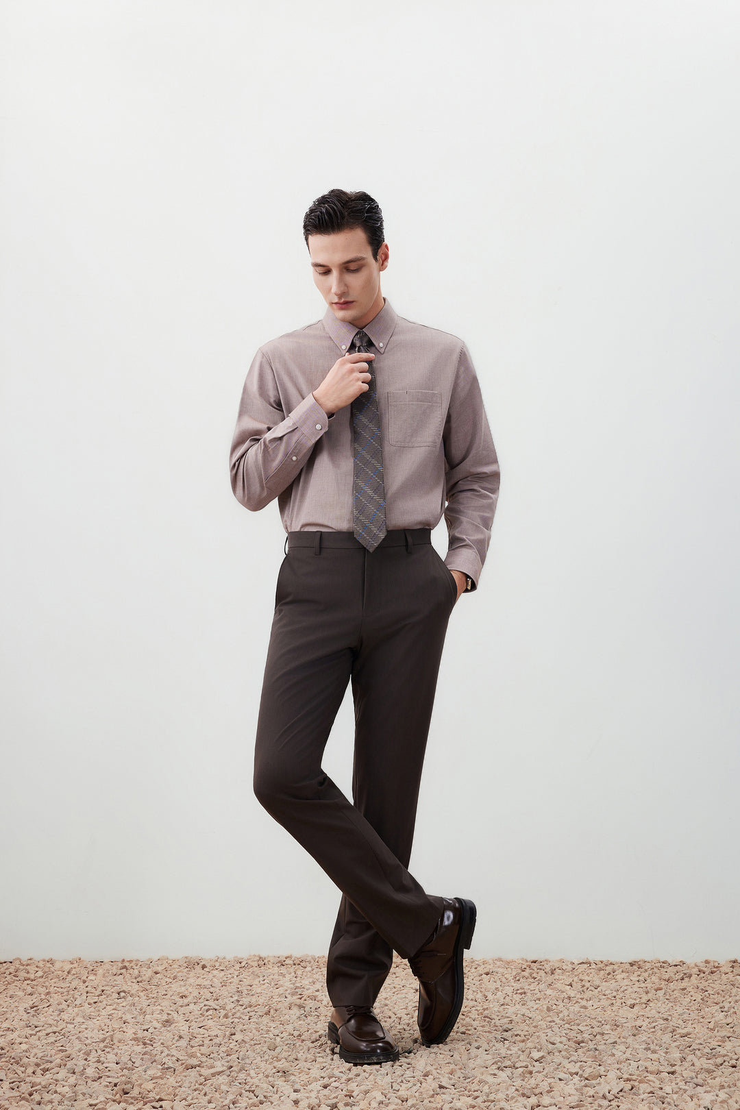 Wrinkle Free 長袖休閒恤衫