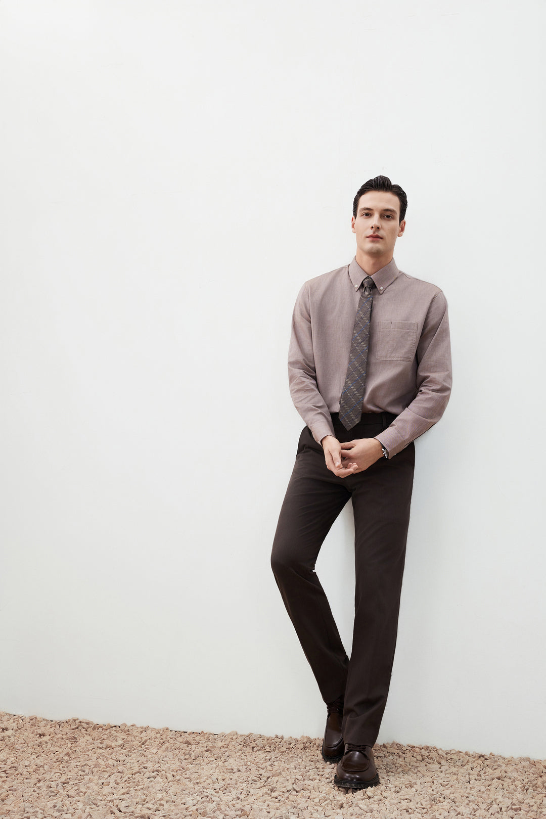 Wrinkle Free 長袖休閒恤衫