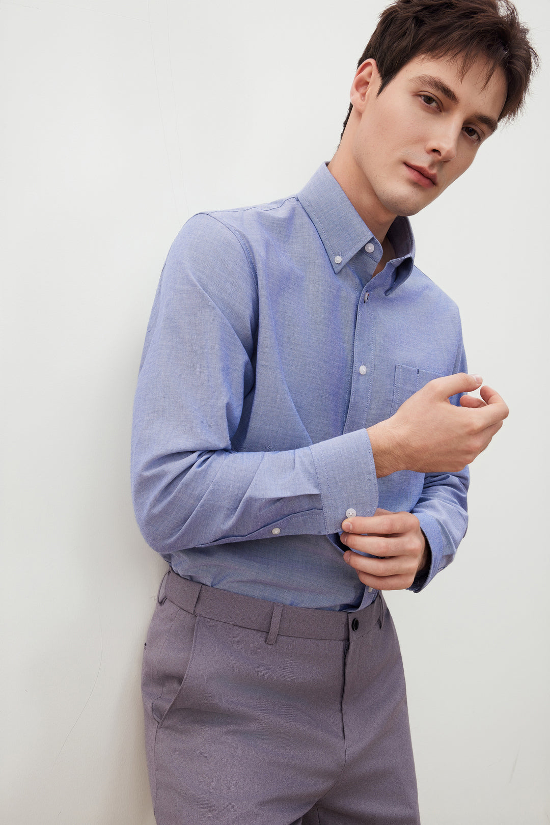 G2000 MAN-wrinkle-free-long-sleeve-casual-shirt-56120968-Blue