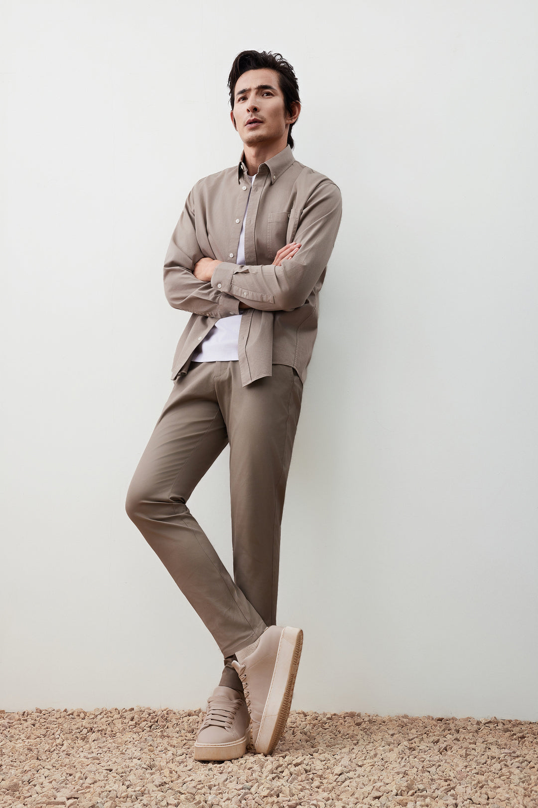 Pure Cotton 長袖休閒恤衫