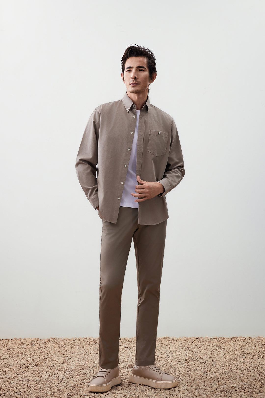 Pure Cotton 長袖休閒恤衫