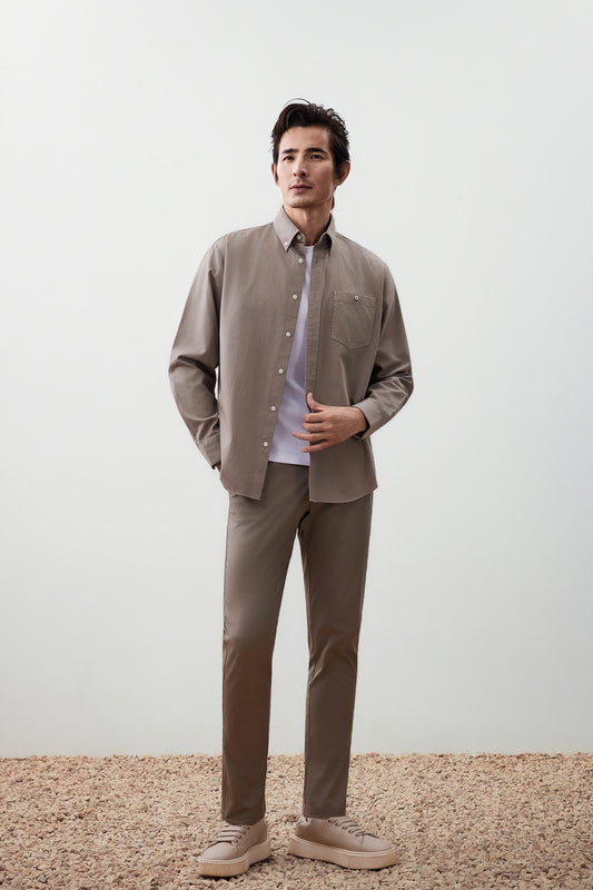 Pure Cotton 長袖休閒恤衫