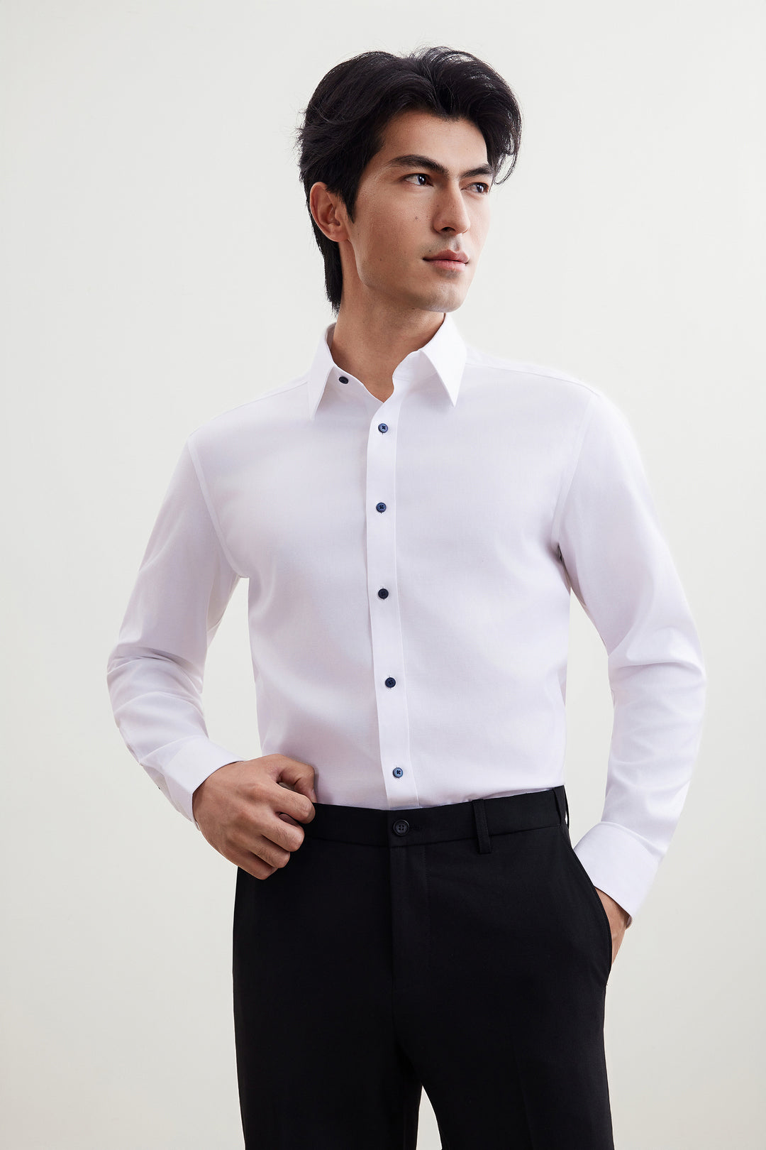 Non-Iron 長袖商務恤衫