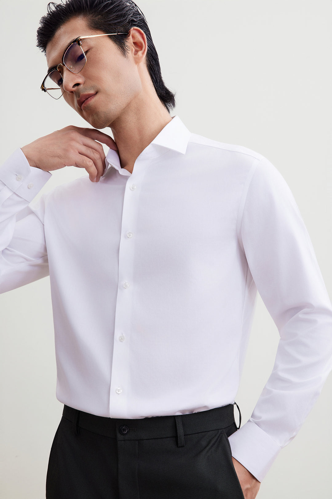G2000 MAN-tempsolution-long-sleeve-dress-shirt-56121512-White