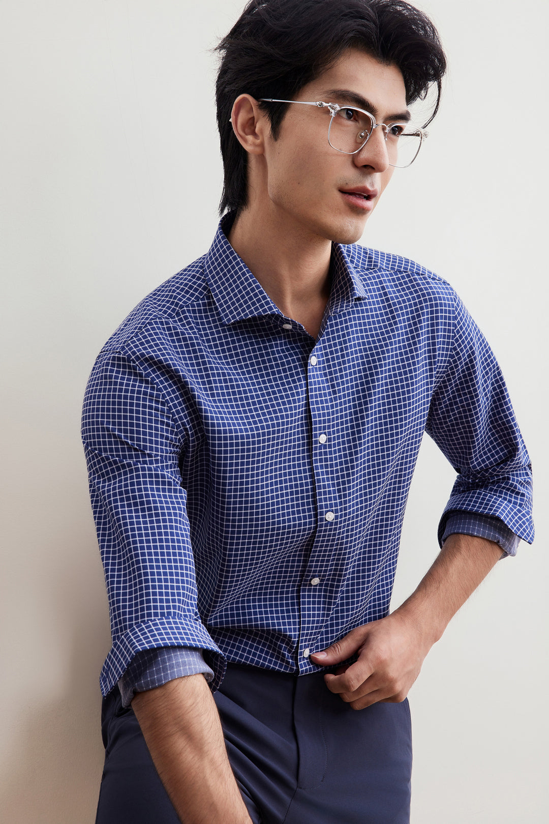 G2000 MAN-non-iron-long-sleeve-dress-shirt-56122082-Blue