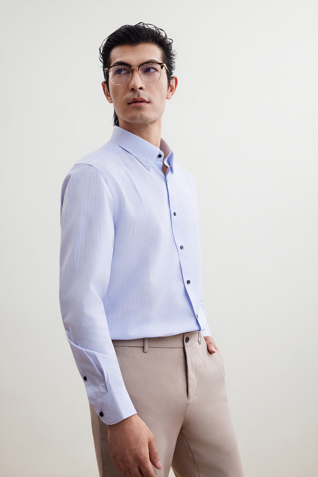 G2000 MAN-non-iron-long-sleeve-dress-shirt-56122122-Blue