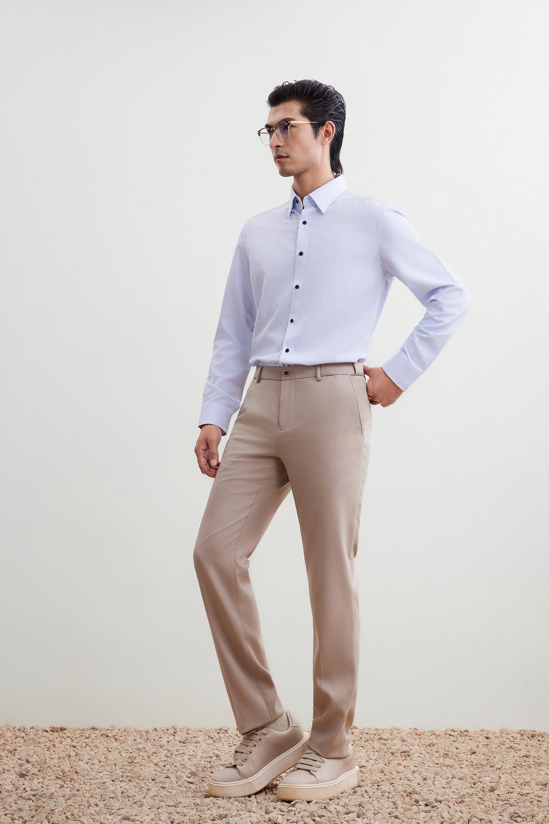 Non-Iron 長袖商務恤衫