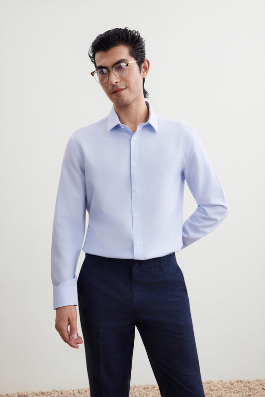 G2000 MAN-non-iron-long-sleeve-dress-shirt-56122162-Blue