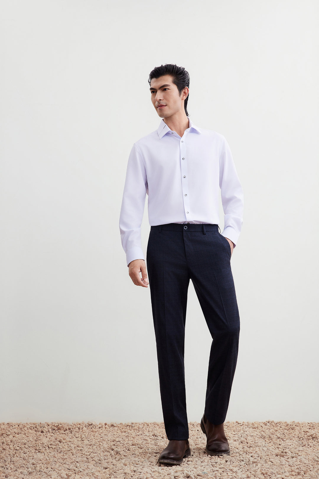 Non-Iron 長袖商務恤衫