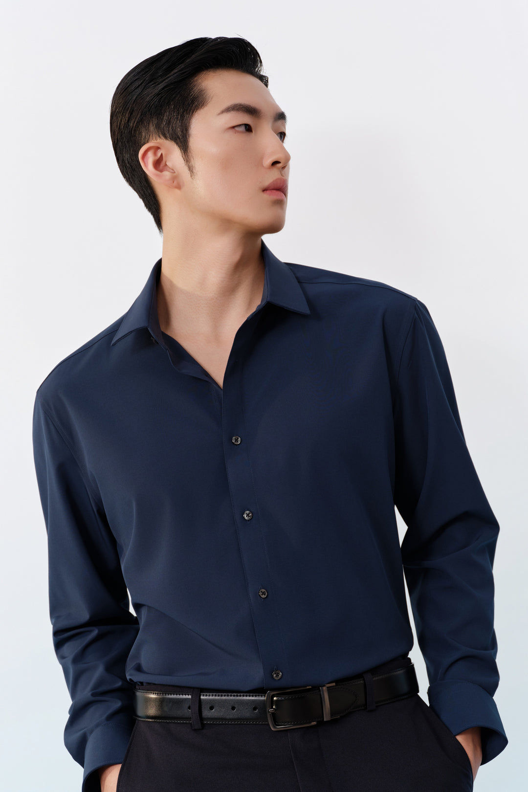 G2000 MAN-non-iron-long-sleeve-dress-shirt-56123211-Blue
